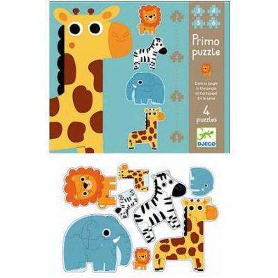 Erstes Puzzlen: Im Dschungel - 3,4,5,6 Teile