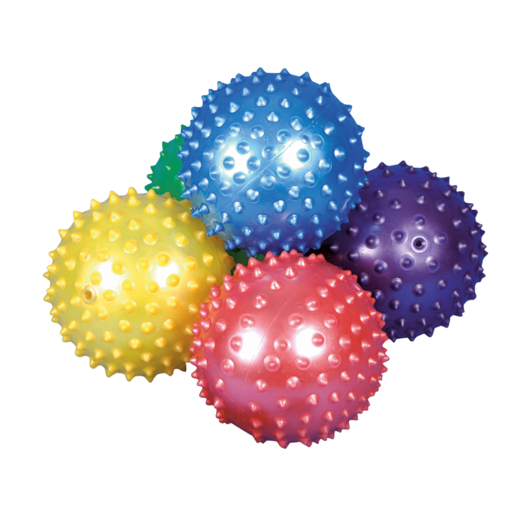 Massageball ⌀ 10cm, aufblasbar, Farbe zufällig, Igelball