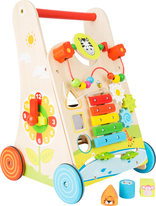 Lauflernwagen Blumenwiese aus Holz