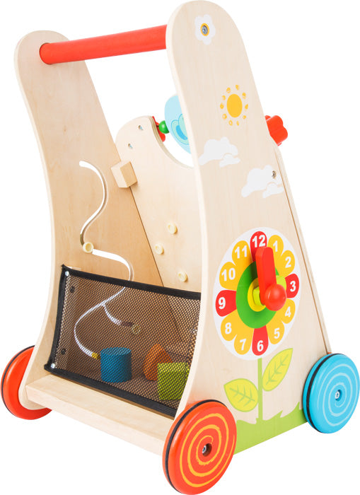 Lauflernwagen Blumenwiese aus Holz