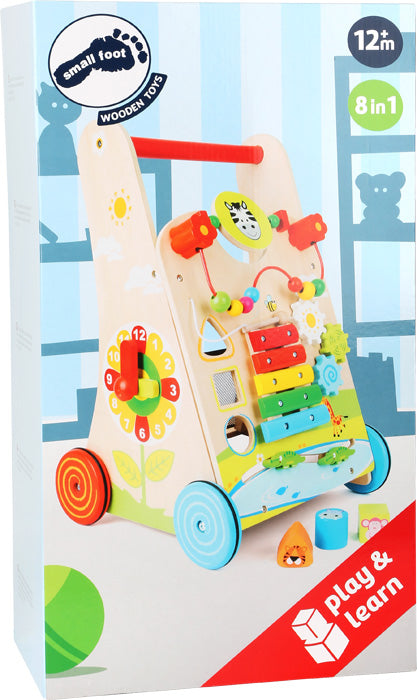 Lauflernwagen Blumenwiese aus Holz