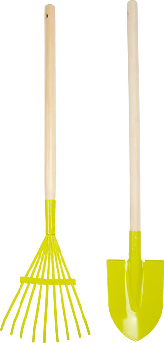 Schubkarre mit Gartenwerkzeug