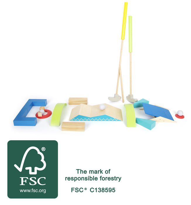 Ensemble de mini-golf « Actif » FSC 100% 