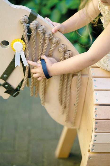 Toy horse care set with bag 