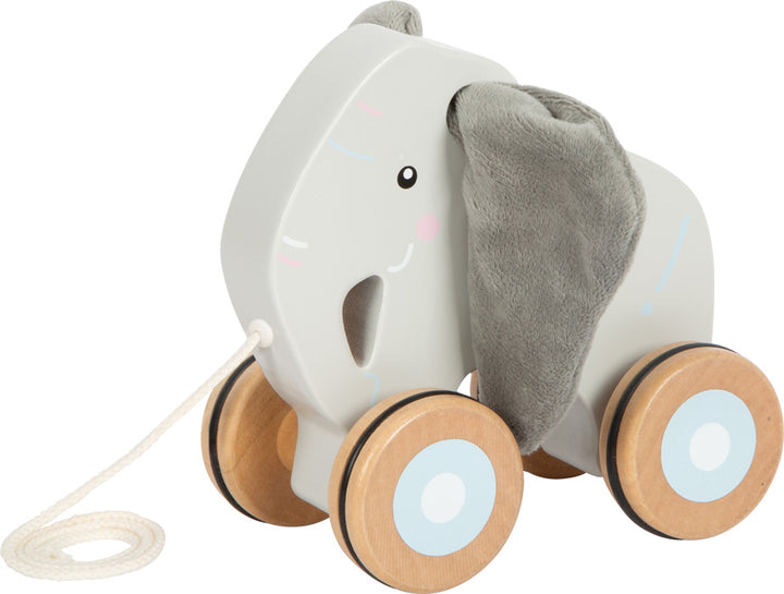 Pull-along elephant with crackling ears