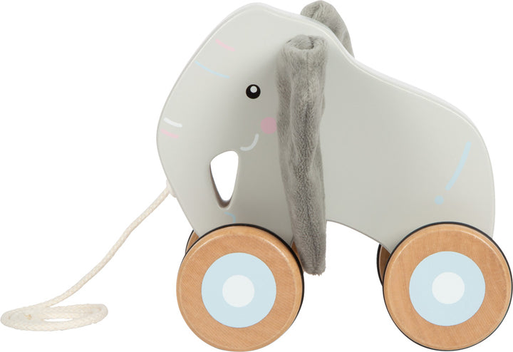 Pull-along elephant with crackling ears