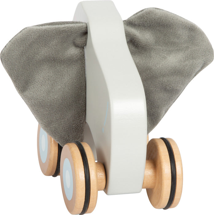 Pull-along elephant with crackling ears