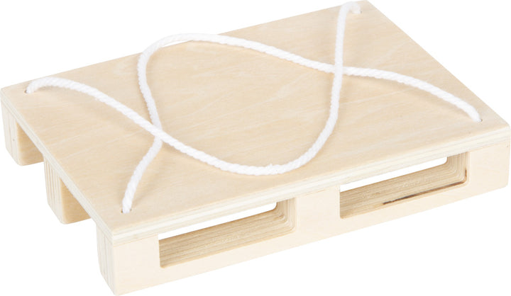 Kranwagen mit Palette