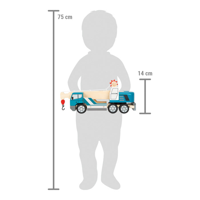 Kranwagen mit Palette