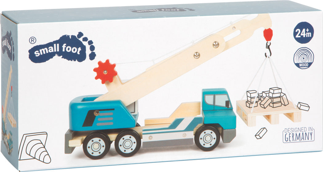 Kranwagen mit Palette