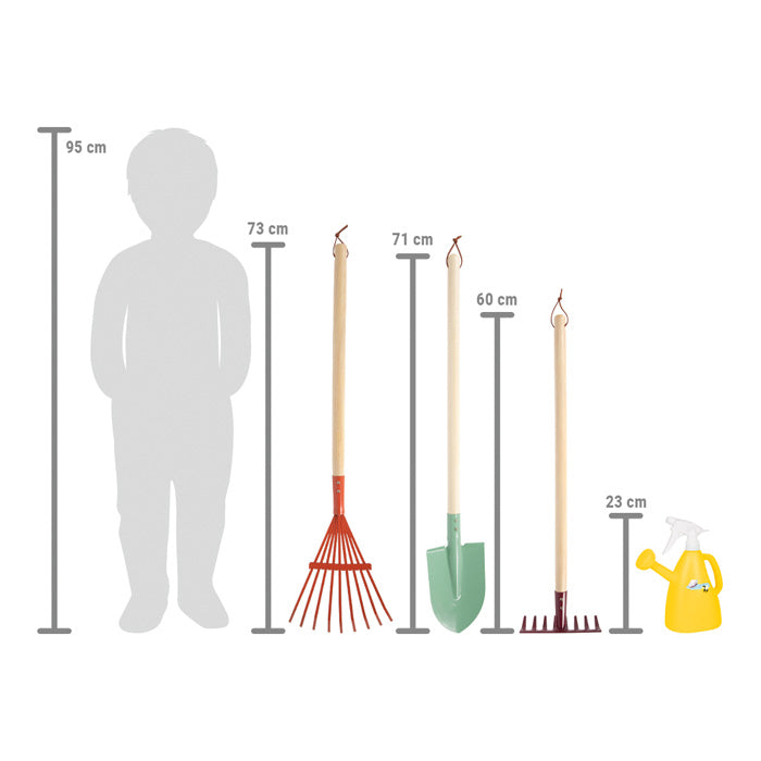 Gartenwerkzeug-Set mit Gießkanne „Tiny Garden“