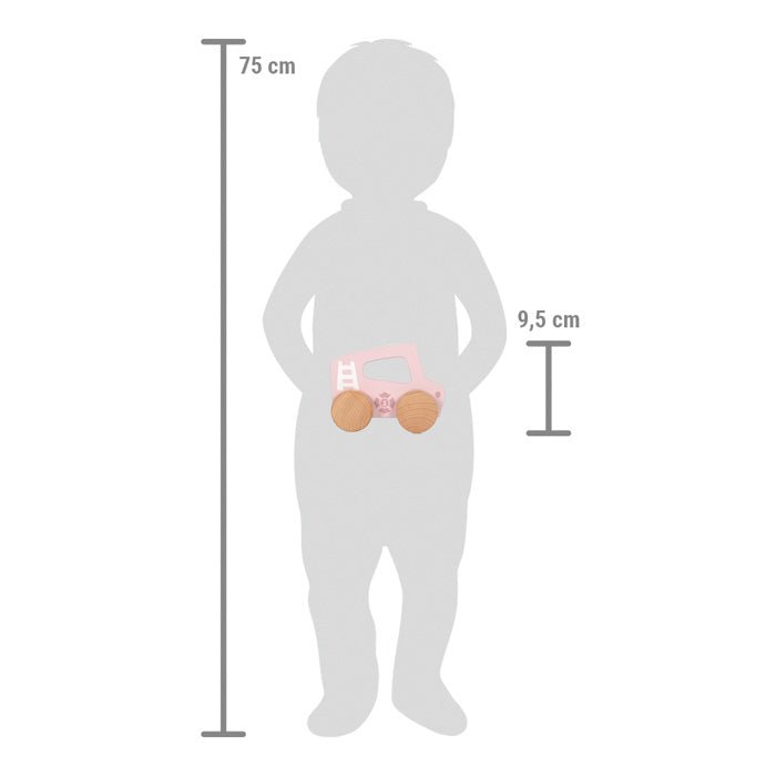 Schiebeauto für Kinder (blau/rosa)