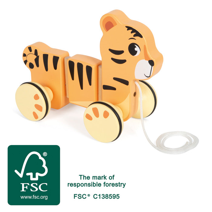 Jouet à tirer Tigre « Safari »