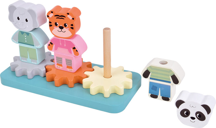 Stapelspiel mit Zahnrad „Jungle Friends“
