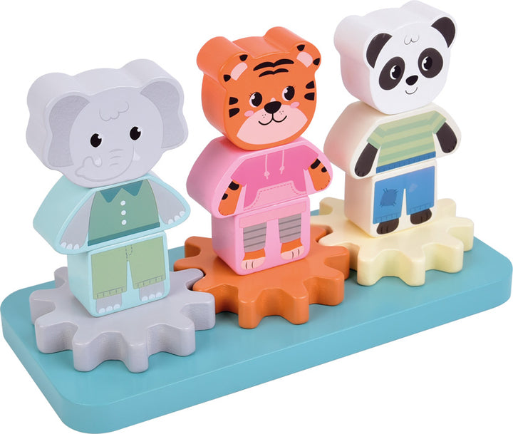 Stapelspiel mit Zahnrad „Jungle Friends“