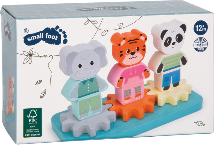 Stapelspiel mit Zahnrad „Jungle Friends“