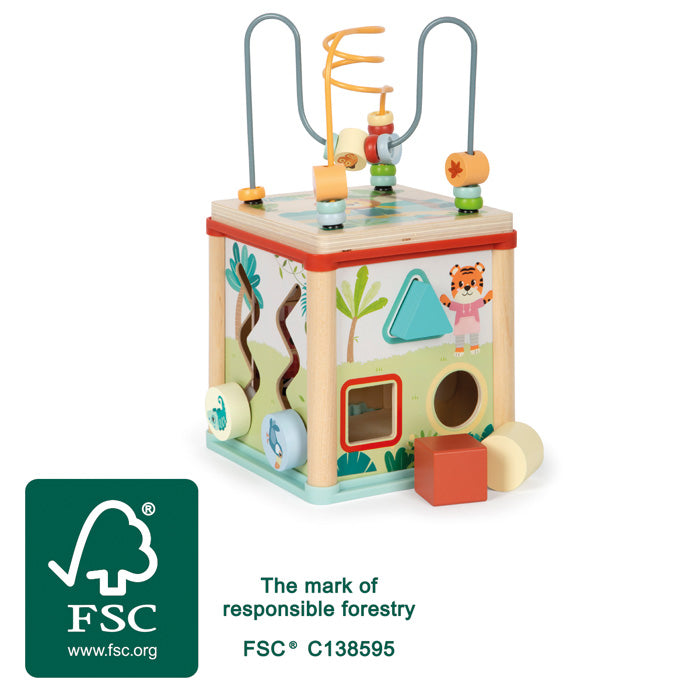 Motor skills cube “Jungle Friends”