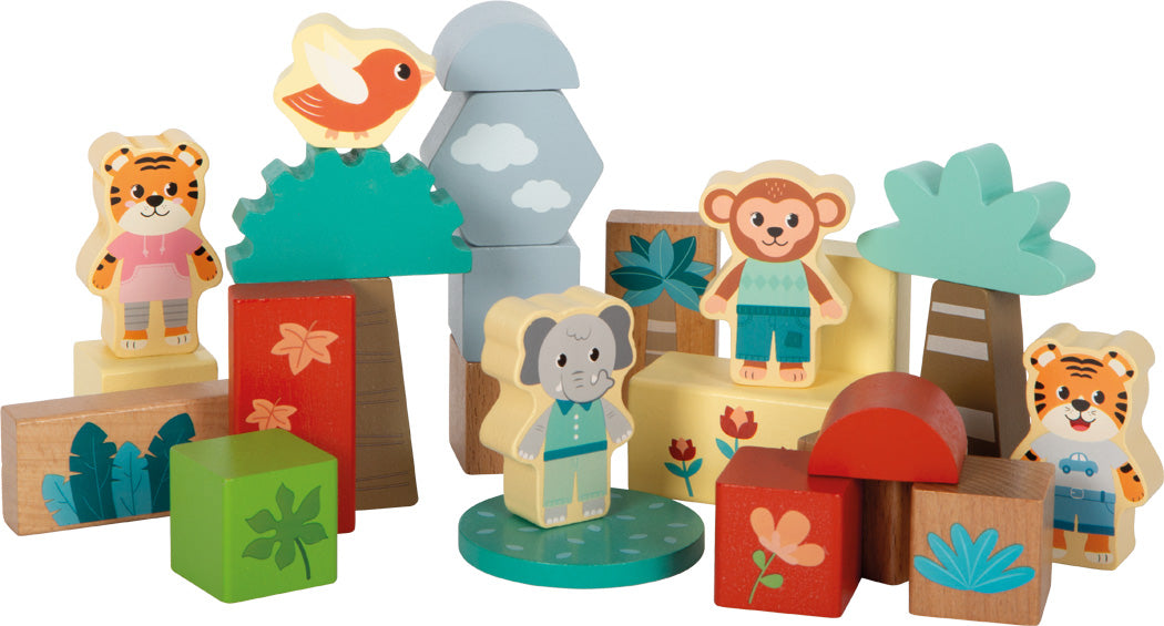 Holzbausteine „Jungle Friends“