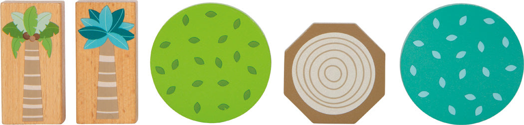 Holzbausteine „Jungle Friends“