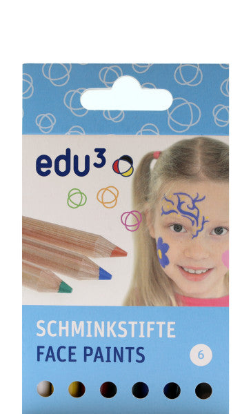 Schminkstifte rund – 6er Basic Set