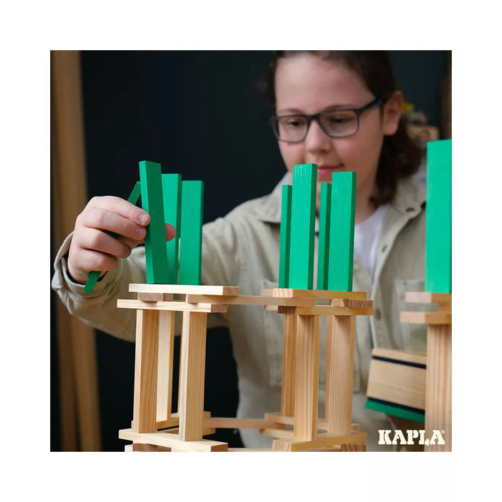 KAPLA – 40er Quadrate (Hellgrün)