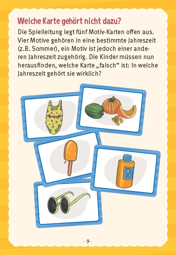Was passt in welche Jahreszeit? Denk- und Legespiele für Kinder von 3 bis 5 – Frühling, Sommer, Herbst und Winter