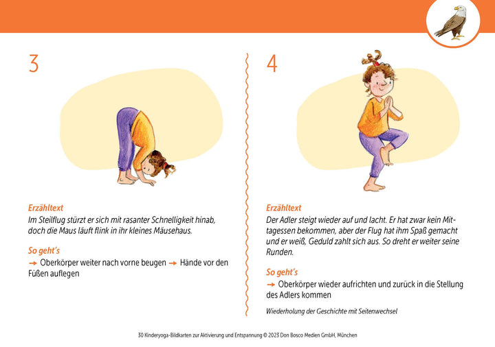 30 Kinderyoga-Bildkarten zur Aktivierung und Entspannung