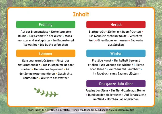 Ab ins Freie! 30 Aktivitäten in der Natur - für die Stadt und auf dem Land