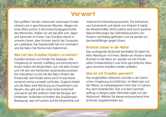 Ab ins Freie! 30 Aktivitäten in der Natur - für die Stadt und auf dem Land