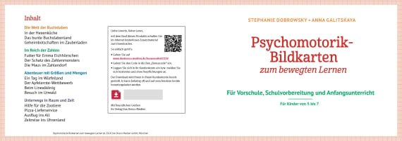 Psychomotorik-Bildkarten zum bewegten Lernen. Für Vorschule, Schulvorbereitung und Anfangsunterricht. Für Kinder von 5 bis 7