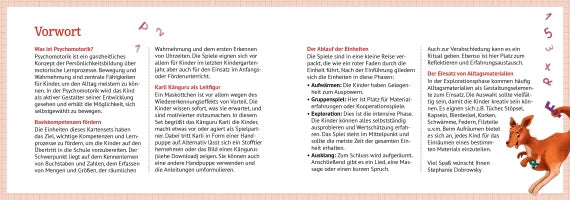 Psychomotorik-Bildkarten zum bewegten Lernen. Für Vorschule, Schulvorbereitung und Anfangsunterricht. Für Kinder von 5 bis 7