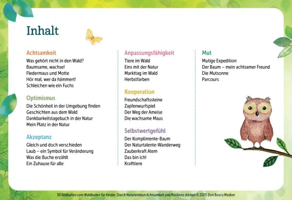 30 Bildkarten zum Waldbaden für Kinder Durch Naturerleben Achtsamkeit und Resilienz stärken