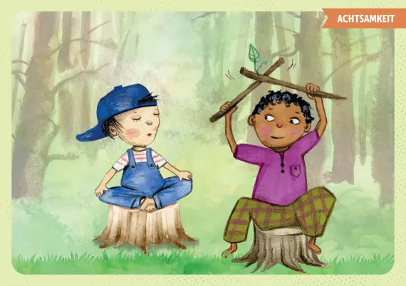 30 Bildkarten zum Waldbaden für Kinder Durch Naturerleben Achtsamkeit und Resilienz stärken