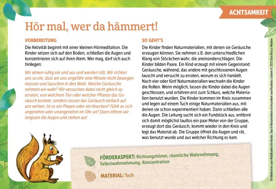 30 Bildkarten zum Waldbaden für Kinder Durch Naturerleben Achtsamkeit und Resilienz stärken