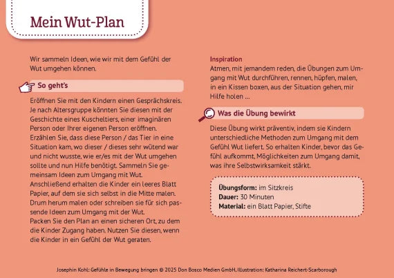 Gefühle in Bewegung bringen Emotionen regulieren mit Körperarbeit, Atemübungen und Fantasiereisen. 30 Bildkarten zu Wut, Angst, Freude, Trauer für Kinder von 4 bis 8