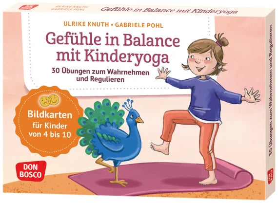 Gefühle in Balance mit Kinderyoga - 30 Übungen zum Wahrnehmen und Regulieren. Bildkarten für Kinder von 4 bis 10
