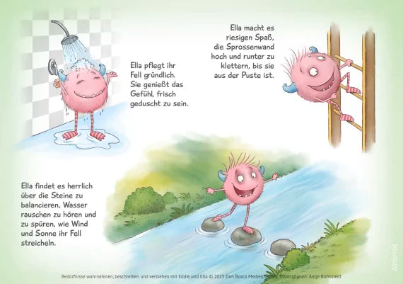 Bedürfnisse wahrnehmen, beschreiben und verstehen mit Eddie und Ella - 30 Bildkarten für Kinder zum Umgang mit Bedürfnissen