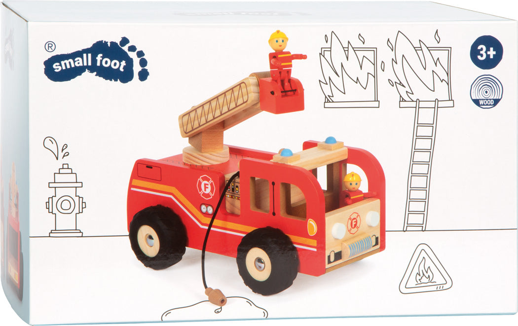 fire engine with turntable ladder 