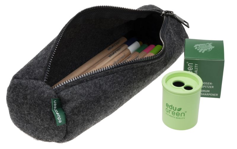 eduGreen Buntstifte – 18er Set im Filzmäppchen