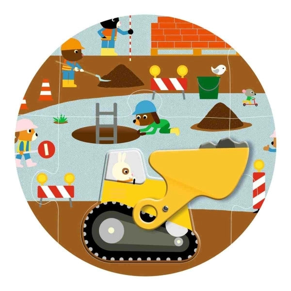 Floor puzzle: Construction site - 12 + 5 pieces