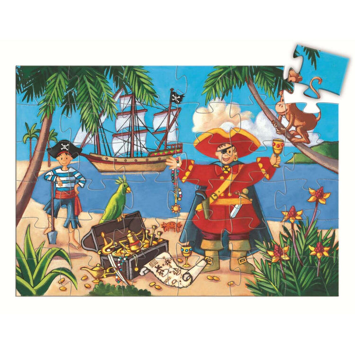 Puzzle "Der Pirat und sein Schatz"