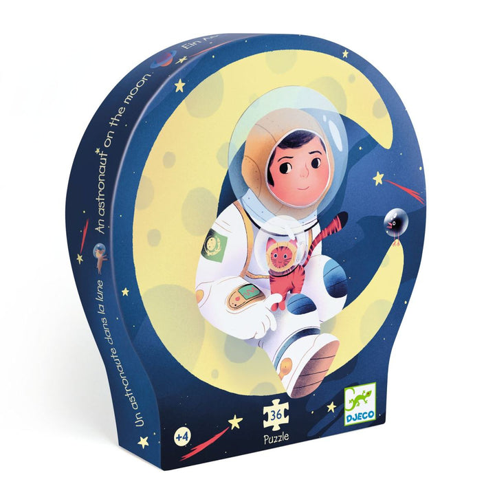 Puzzle: Astronaut - 36 pieces with moon cardboard