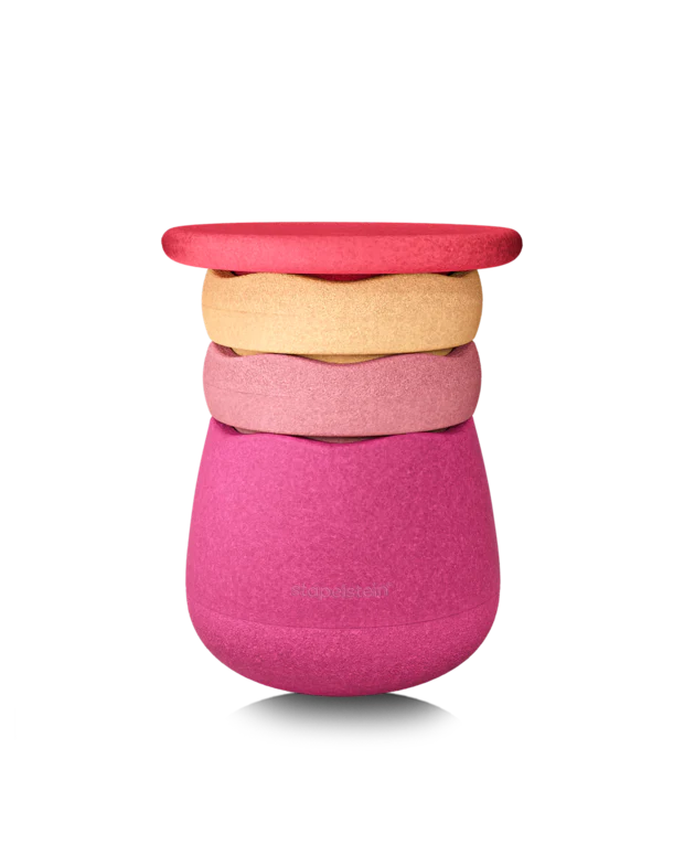Stapelstein® Dynamic all – Modularer Hocker für Bewegung & Konzentration in jedem Alter - flowers