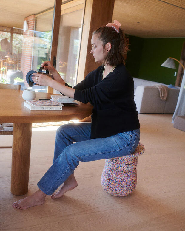 Stapelstein® Dynamic all – Modularer Hocker für Bewegung & Konzentration in jedem Alter - super confetti