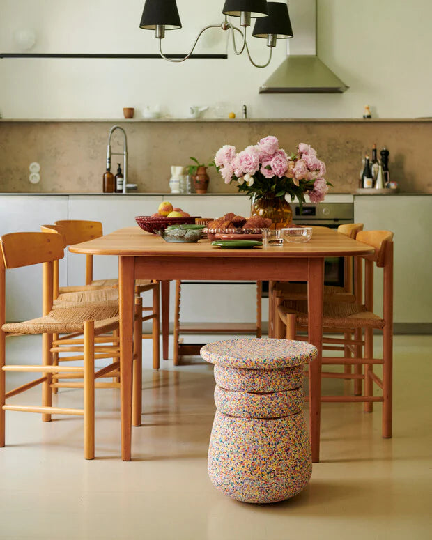 Stapelstein® Dynamic all – Modularer Hocker für Bewegung & Konzentration in jedem Alter - super confetti