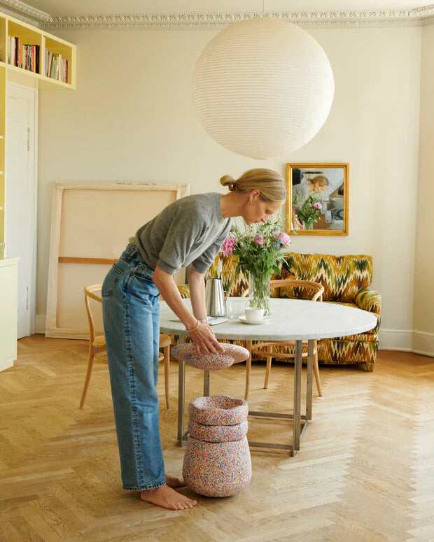 Stapelstein® Dynamic all – Modularer Hocker für Bewegung & Konzentration in jedem Alter - super confetti