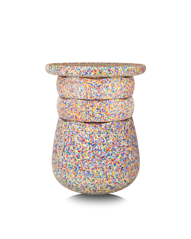 Stapelstein® Dynamic all – Modularer Hocker für Bewegung & Konzentration in jedem Alter - super confetti