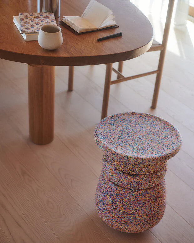 Stapelstein® Dynamic all – Modularer Hocker für Bewegung & Konzentration in jedem Alter - super confetti