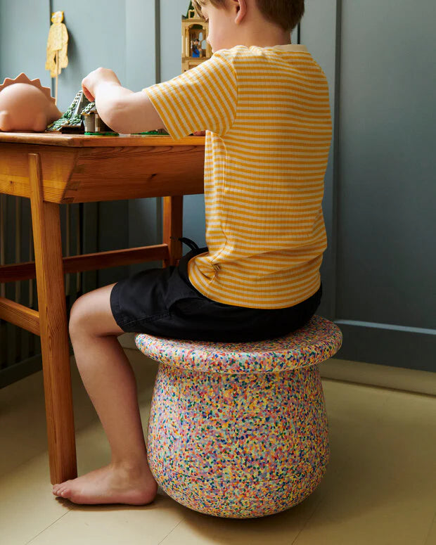 Stapelstein® Dynamic small – Kinderhocker-Set für Balance & Bewegung ab 3 Jahren - super confetti