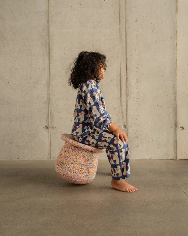 Stapelstein® Dynamic small – Kinderhocker-Set für Balance & Bewegung ab 3 Jahren - super confetti